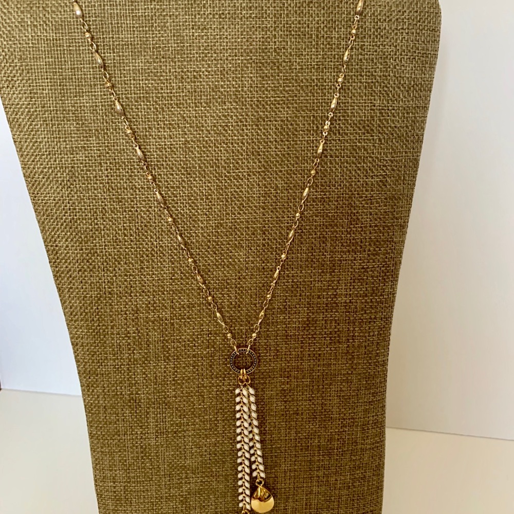 Premier Designs Glisten Necklace silver and gold